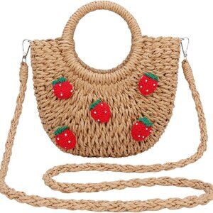 Stylish Small Straw Purse for Women: Perfect Beach Tote or Vacation Companion